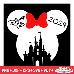 disney 2024 trip minnie mouse head kingdom svg, disney svg ,disney mickey svg , digital download file