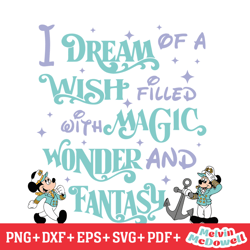 dream wish magic wonder and fantasy svg, disney svg ,disney mickey svg , digital download file