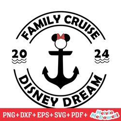 disney dream family cruise minnie anchor svg, disney svg ,disney mickey svg , digital download file