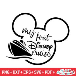 my first disney cruise ship mickey head svg, disney svg ,disney mickey svg , digital download file