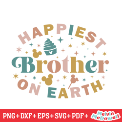 happiest brother on earth disney snacking svg, disney svg ,disney mickey svg , digital download file