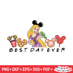 best day ever tangled rapunzel disney food svg, disney svg ,disney mickey svg , digital download file
