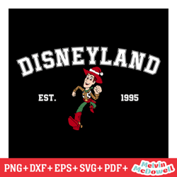 disneyland est 1995 christmas day woody svg, disney svg ,disney mickey svg , digital download file