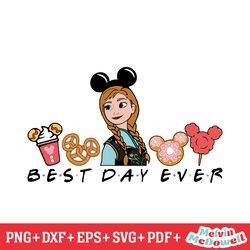 best day ever princess anna disney snacks svg, disney svg ,disney mickey svg , digital download file
