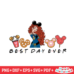best day ever princess merida disney snacks svg, disney svg ,disney mickey svg , digital download file