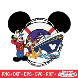 captain mickey mouse disney cruise ship anchor svg, disney svg ,disney mickey svg , digital download file