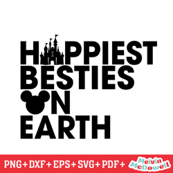 disney the happiest besties on earth svg, disney svg ,disney mickey svg , digital download file