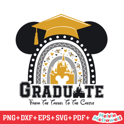 mickey mouse granduate castle design svg, disney svg ,disney mickey svg , digital download file