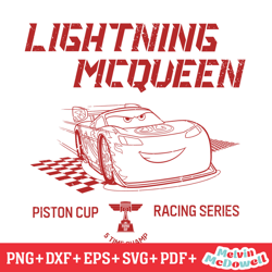 lightning mcqueen cars piston cup racing series svg, disney svg ,disney mickey svg , digital download file