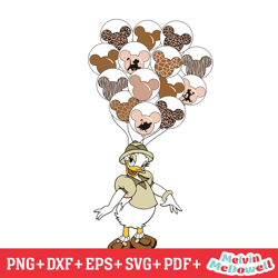 animal kingdom wild balloon daisy duck svg, disney svg ,disney mickey svg , digital download file