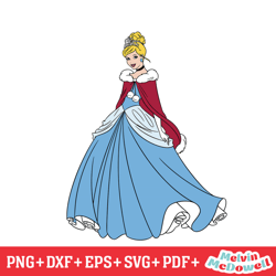 christmas costume princess cinderella svg, disney svg ,disney mickey svg , digital download file