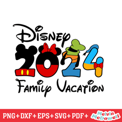 friends disneyland 2024 family vacation svg, disney svg ,disney mickey svg , digital download file