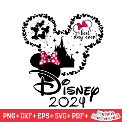 minnie mouse head disney best day ever svg, disney svg ,disney mickey svg , digital download file