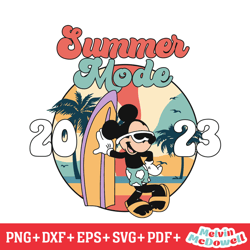 cool mickey mouse summer vacation mode svg, disney svg ,disney mickey svg , digital download file