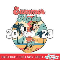 disney goofy dog summer vacation mode svg, disney svg ,disney mickey svg , digital download file