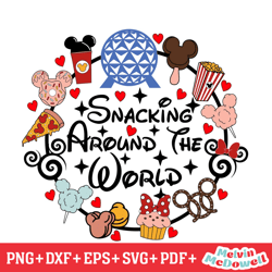 mickey snack snacking around the world svg, disney svg ,disney mickey svg , digital download file