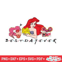 little mermaid ariel best day ever svg, disney svg ,disney mickey svg , digital download file