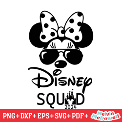 minnie disney kingdom squad 2024 svg, disney svg ,disney mickey svg , digital download