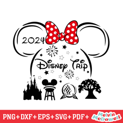 minnie disney family trip 2024 svg, disney svg ,disney mickey svg , digital download