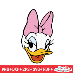 daisy duck smiling face svg, disney svg ,disney mickey svg , digital download file