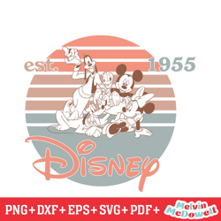 disney mickey friends est 1955 svg, disney svg ,disney mickey svg , digital download file