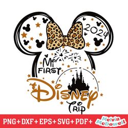 minnie mouse first disney trip 2024 svg, disney svg ,disney mickey svg , digital download file