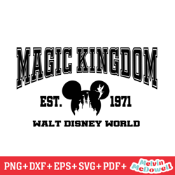 walt disney world magic kingdom est 1971 svg, disney svg ,disney mickey svg , digital download