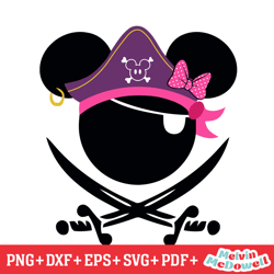 disney mickey and minnie head pirate svg, disney svg ,disney mickey svg , digital download