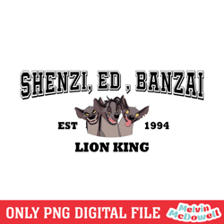 shenzi ed and banzai lion king est 1994 png, disney png ,disney mickey png, digital download