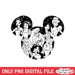 disneyland princesses mickey mouse png, disney png ,disney mickey png, digital download