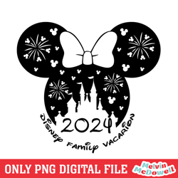minnie castle disney family vacation 2024 png, disney png ,disney mickey png, digital download