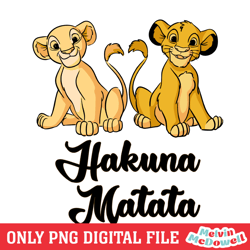 simba nala lion king hakuna matata png, disney png ,disney mickey png, digital download