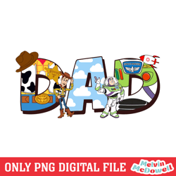 toy story dad woody buzz lightyear png, disney png ,disney mickey png, digital download