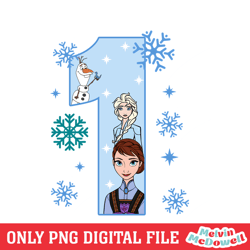 frozen princess anna elsa 1st birthday png, disney png ,disney mickey png, digital download