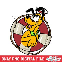 disney cruise pluto dog life buoy png, disney png ,disney mickey png, digital download