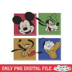 disney laughing mickey mouse and friends png, disney png ,disney mickey png, digital download