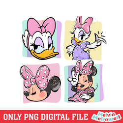 disneyland girls minnie and daisy duck png, disney png ,disney mickey png, digital download