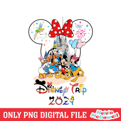 minnie magic castle disney trip 2024 png, disney png ,disney mickey png, digital download