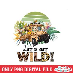 animal kingdom mickey let get wild png, disney png ,disney mickey png, digital download