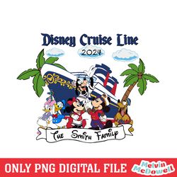 the smith family disney cruise line 2024 png ,mickey mouse disney, disney png, digital download