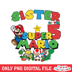 sister of the super mario bros png ,mickey mouse disney, disney png, digital download