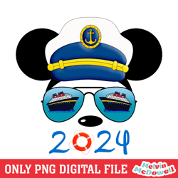 captain mickey disney cruise ship glasses png ,mickey mouse disney, disney png, digital download