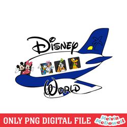 disney world mickey and friends airplane png ,mickey mouse disney, disney png, digital download