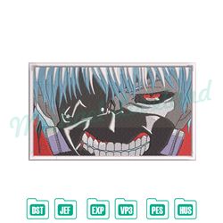 tokyo ghoul ken kaneki embroidery file ,anime embroidery, digital embroidery,embroidery files