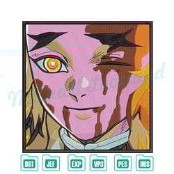 regoku hurt face embroidery design file ,anime embroidery, digital embroidery,embroidery files
