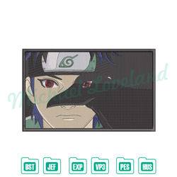 shisui uchiha and crow anime embroidery design ,anime embroidery, digital embroidery,embroidery files