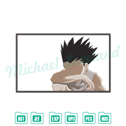 gon freecss hunter x hunter embroidery design , anime embroidery, digital embroidery,embroidery files