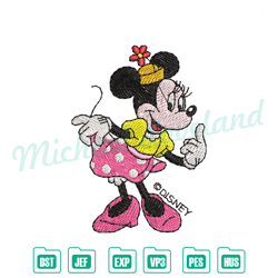 disney magic minnie mouse embroidery file, disney embroidery, digital embroidery,embroidery files