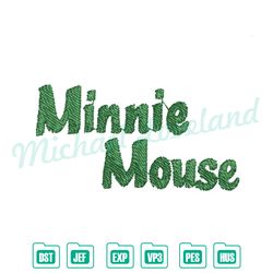 minnie mouse logo disney embroidery , disney embroidery, digital embroidery,embroidery files