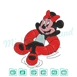 minnie mouse summer embroidery file , disney embroidery, digital embroidery,embroidery files